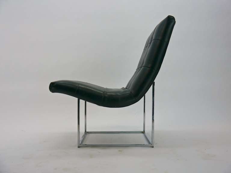American Pair Milo Baughman lounge chairs