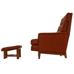 Lounge Chair and Ottoman by Edward Wormley for Dunbar