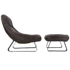 Percival Lafer "Earth Chair" and Ottoman