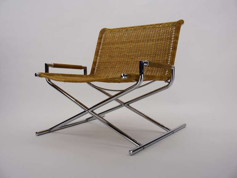 Ward Bennett Sled Lounge Chair In Excellent Condition In Hadley, MA