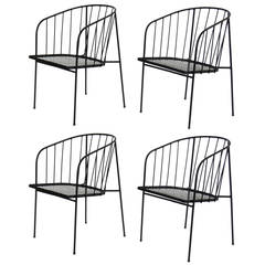 Set of four chairs by George Nelson for Arbuck