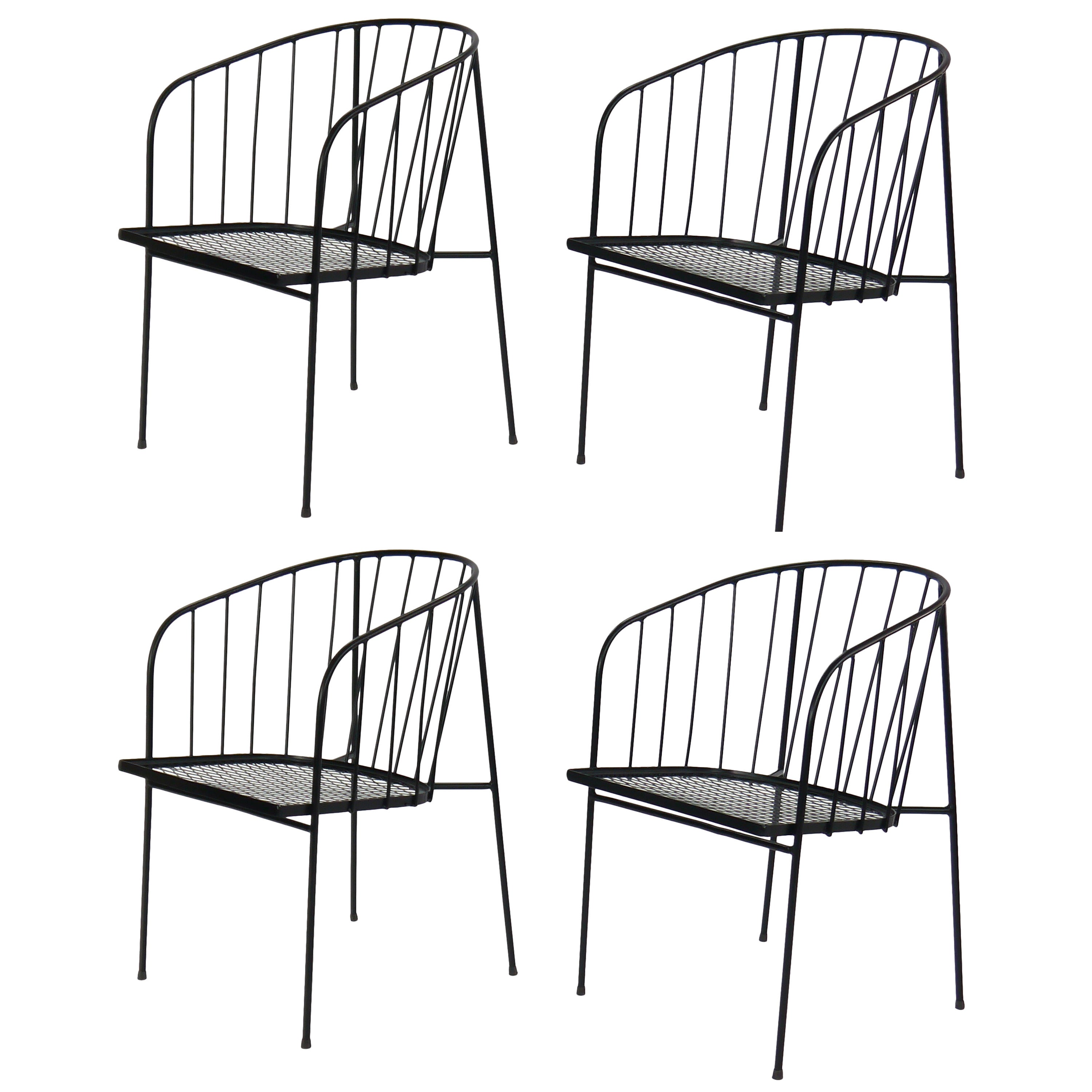 Set of four chairs by George Nelson for Arbuck