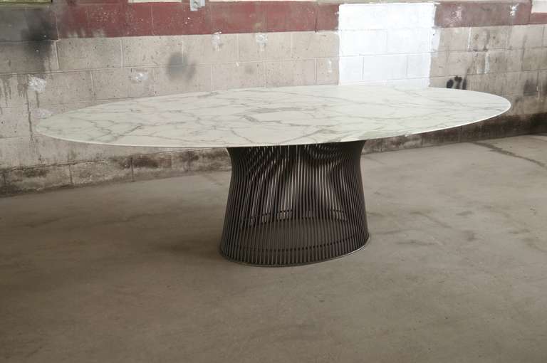 platner oval dining table