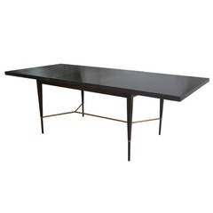 Paul McCobb Irwin Collection Dining Table with Brass Stretcher
