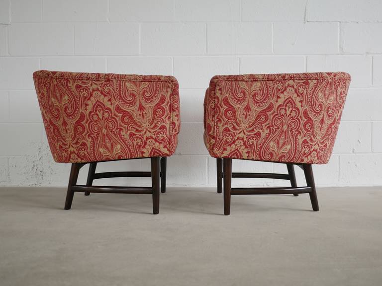 Pair of Compact Lounge Chairs by Milo Baughman