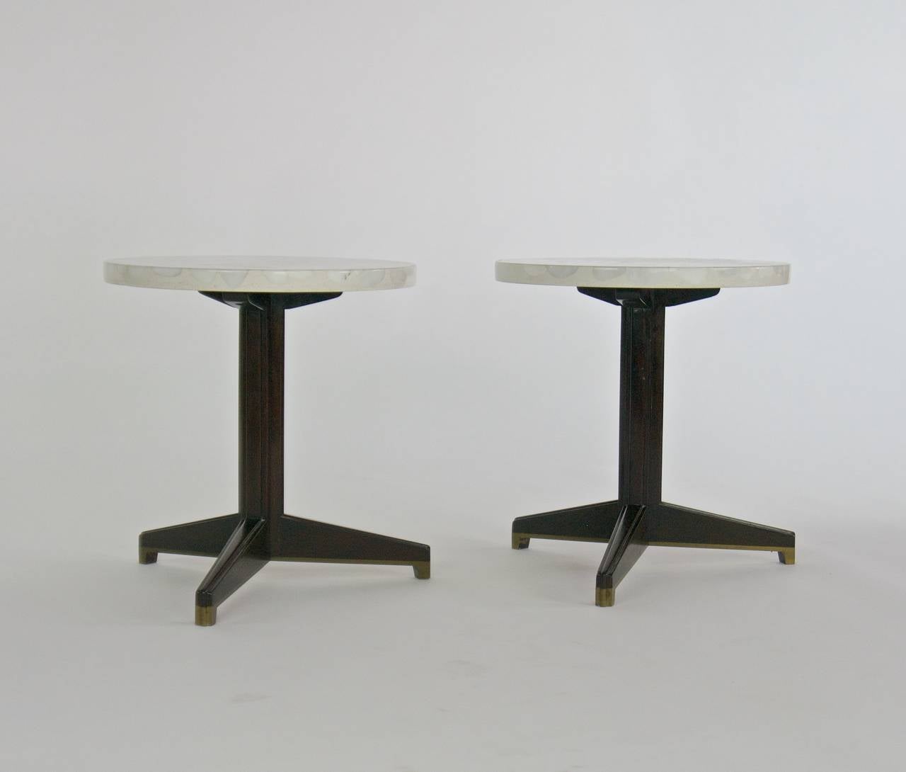 Rare Terrazzo Cocktail Tables by Edward Wormley for Dunbar For Sale 1