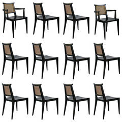 12 Dining Chairs by Edward Wormley for Dunbar