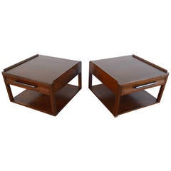 Pair of End Tables by Edward Wormley for Dunbar