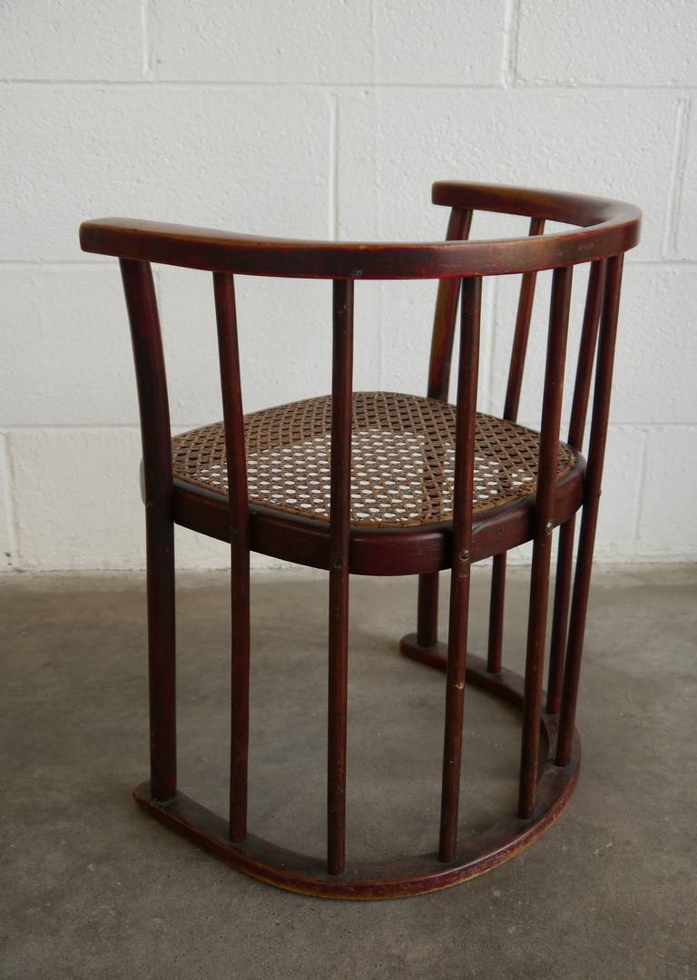 Sécession viennoise Chaise d'enfant rare de Josef Hoffmann pour Thonet