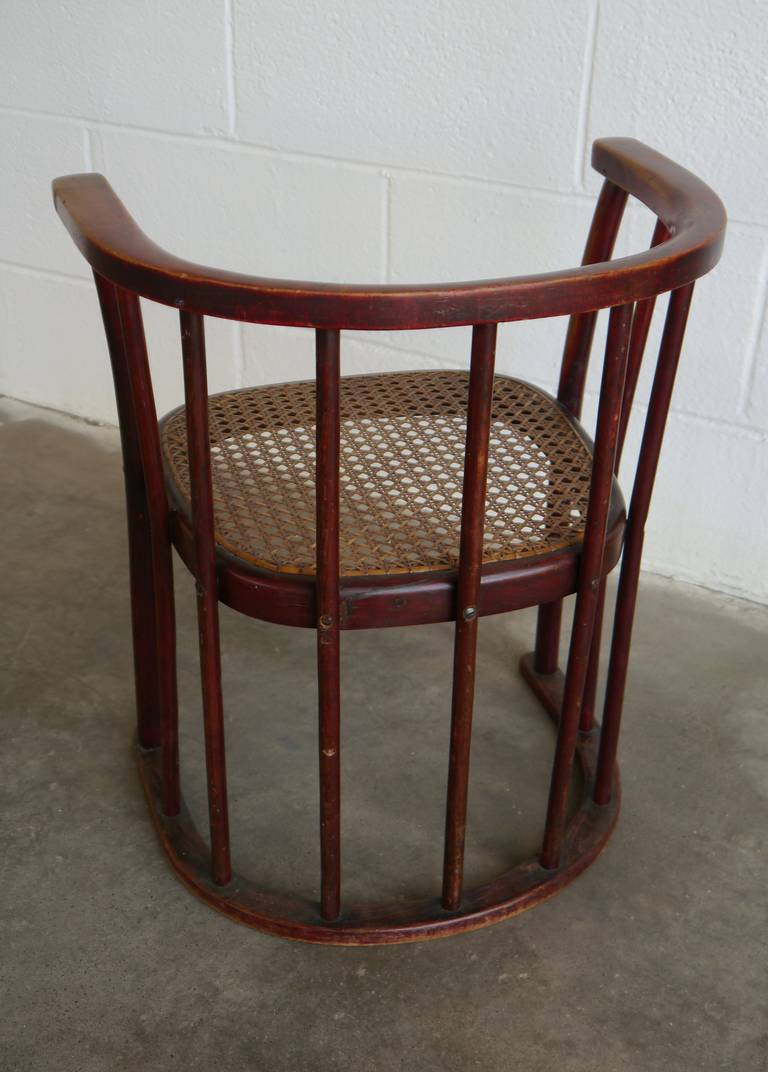 20ième siècle Chaise d'enfant rare de Josef Hoffmann pour Thonet