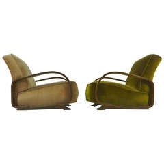Early Modernist Lounge Chairs by Gilbert Rohde
