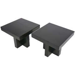 Pair of Adrian Pearsall Cruciform Side Tables by Craft Associates
