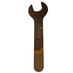 Antique Oversized handmade wrench trade sign