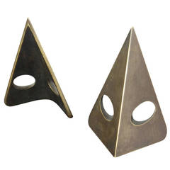 Bronze Bookends by Carl Auböck Bronze Bookends by Carl Auböck