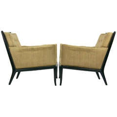 Pair T.H. Robsjohn Gibbings lounge chairs for Widdicomb