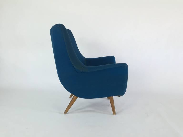 Mid-Century Modern Sculptural Lounge Chair by Lawrence Peabody for Selig For Sale