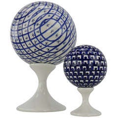 Italian Mid Century Ceramic Globes