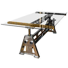 Modern Industrial Crank Table