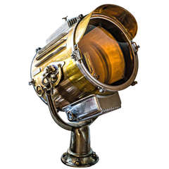 Rare Extra Extra Large Ocean Liner Search Light