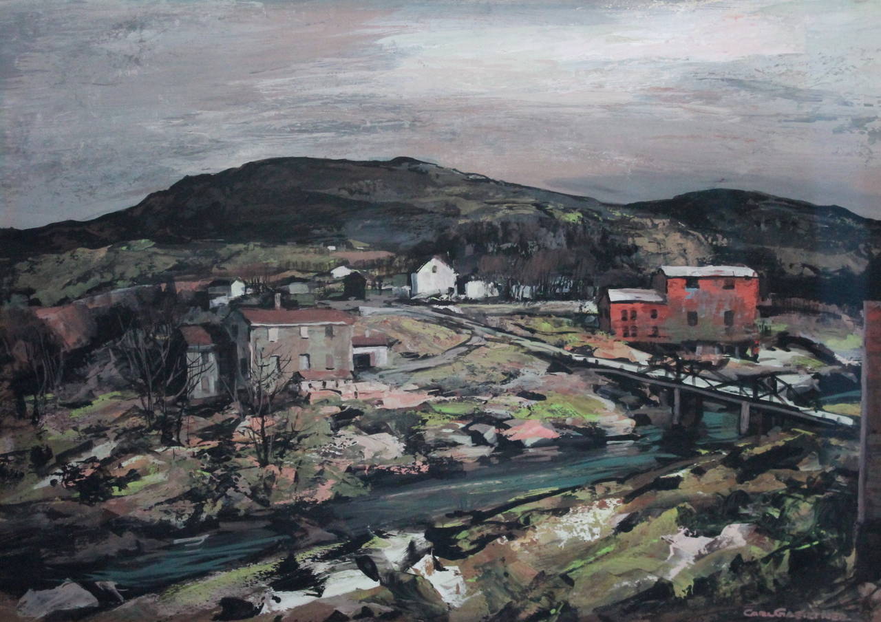 Carl Frederick Gaertner Landscape Painting - Rock Creek