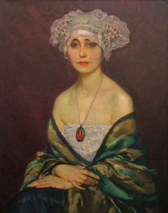 Portrait of a Woman in a Breton Headdress