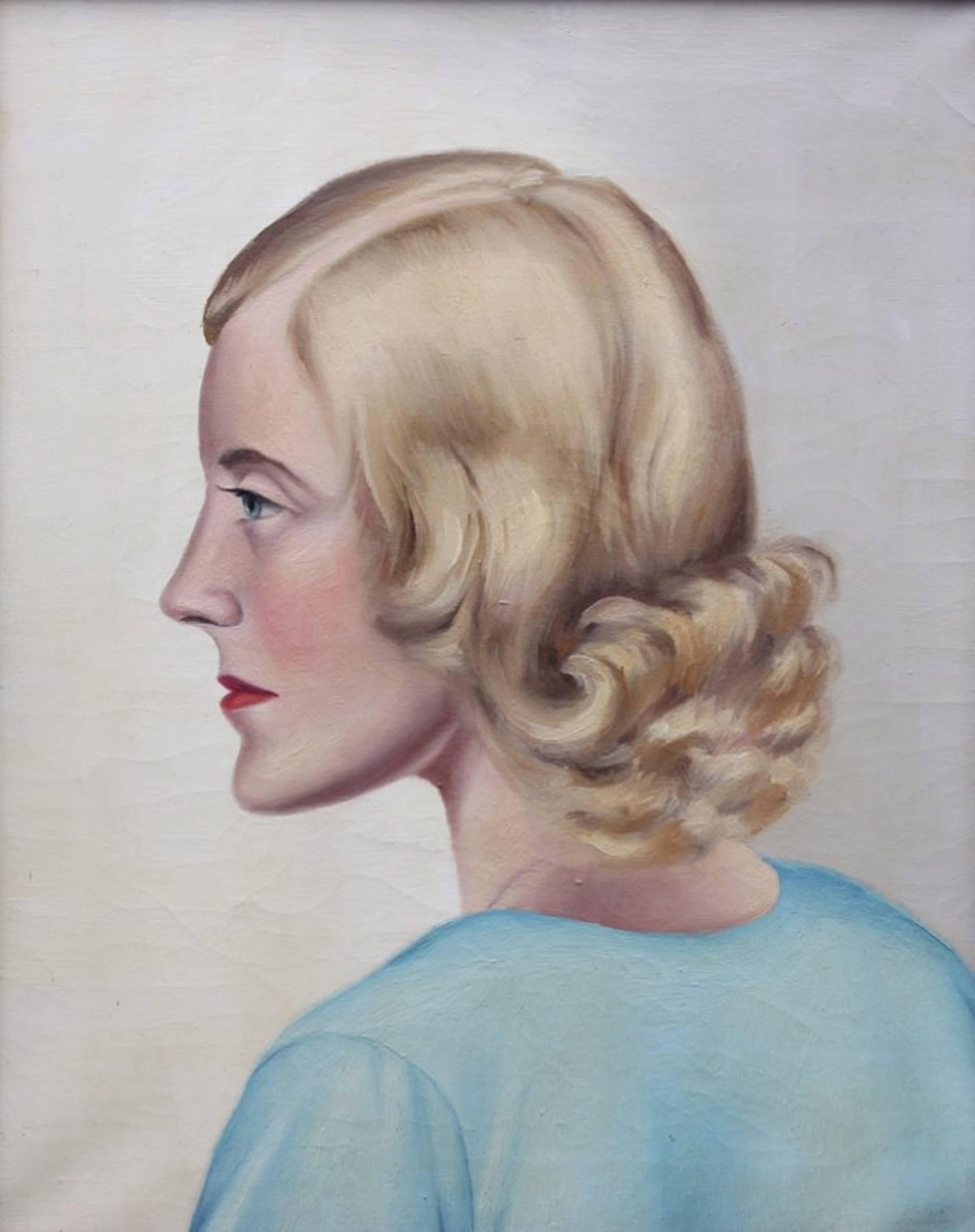 Clarence Holbrook Carter Portrait Painting - Blonde