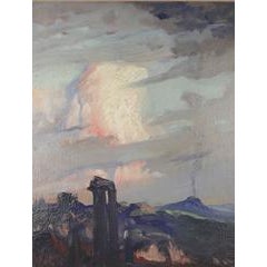 Romantic Landscape, View of Mt. Etna from Taormina 5