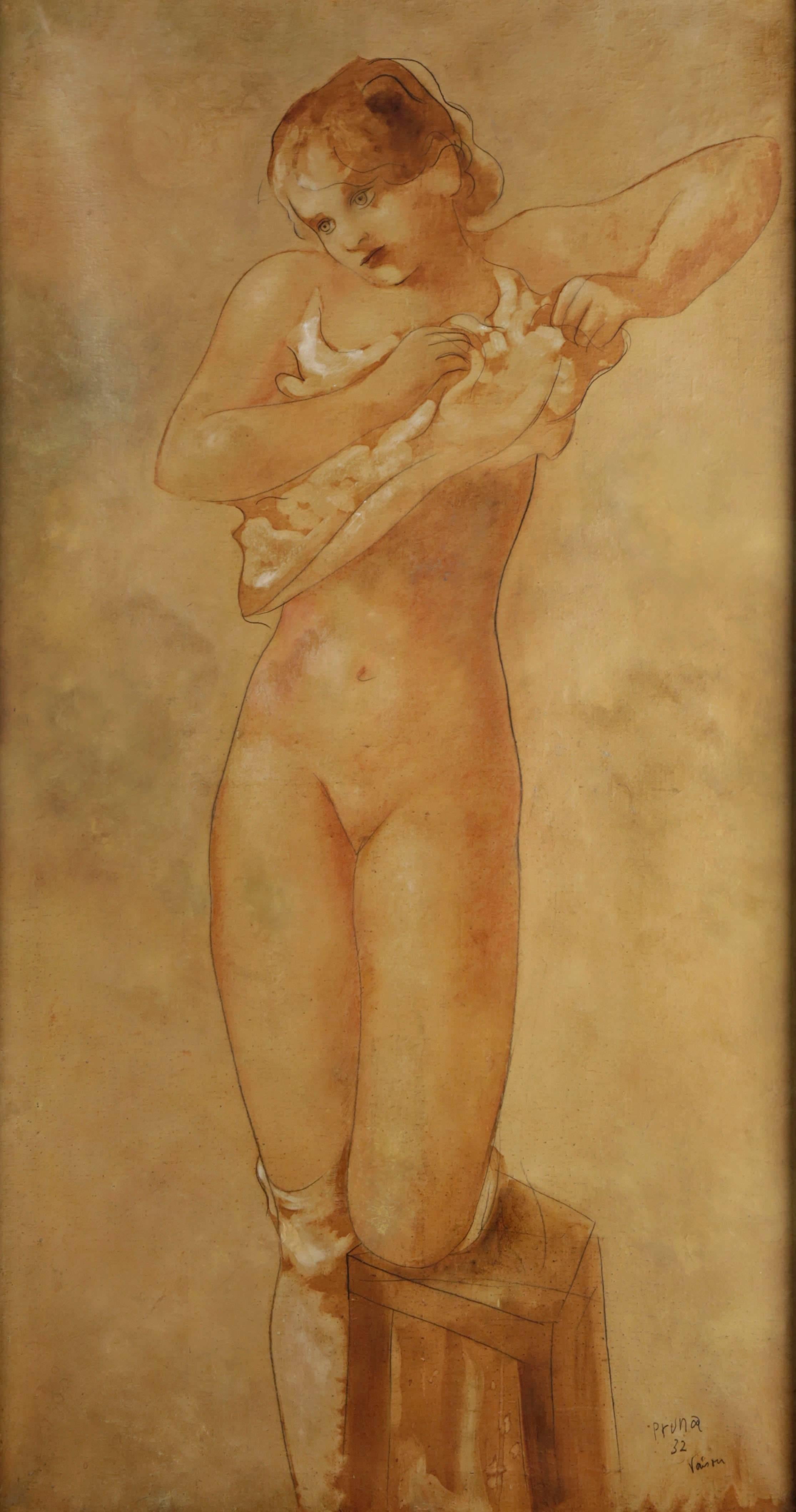 Pere Pruna y Ocerans Figurative Painting - Desnudo