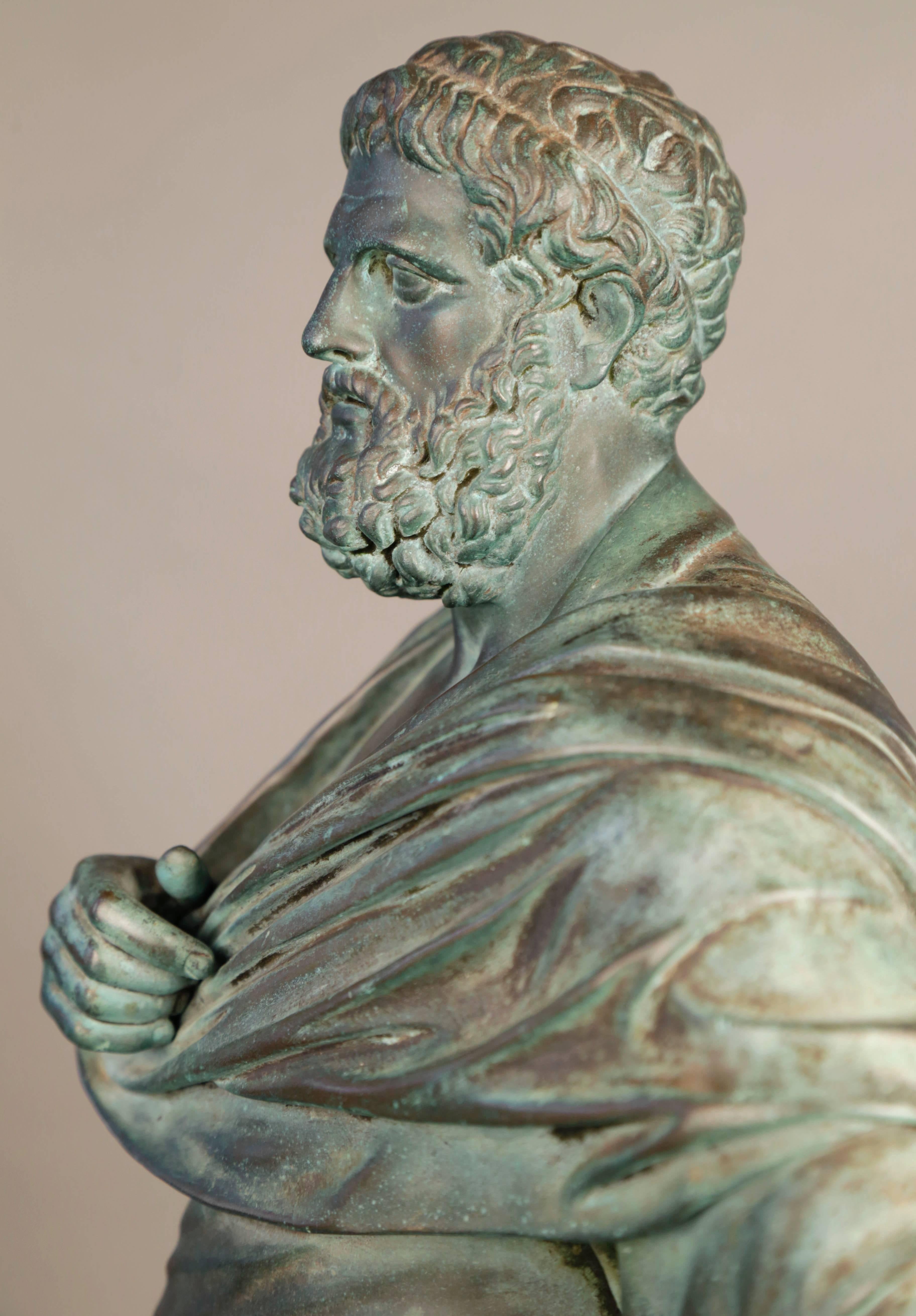 Bronze Figure of Sophocles For Sale 2