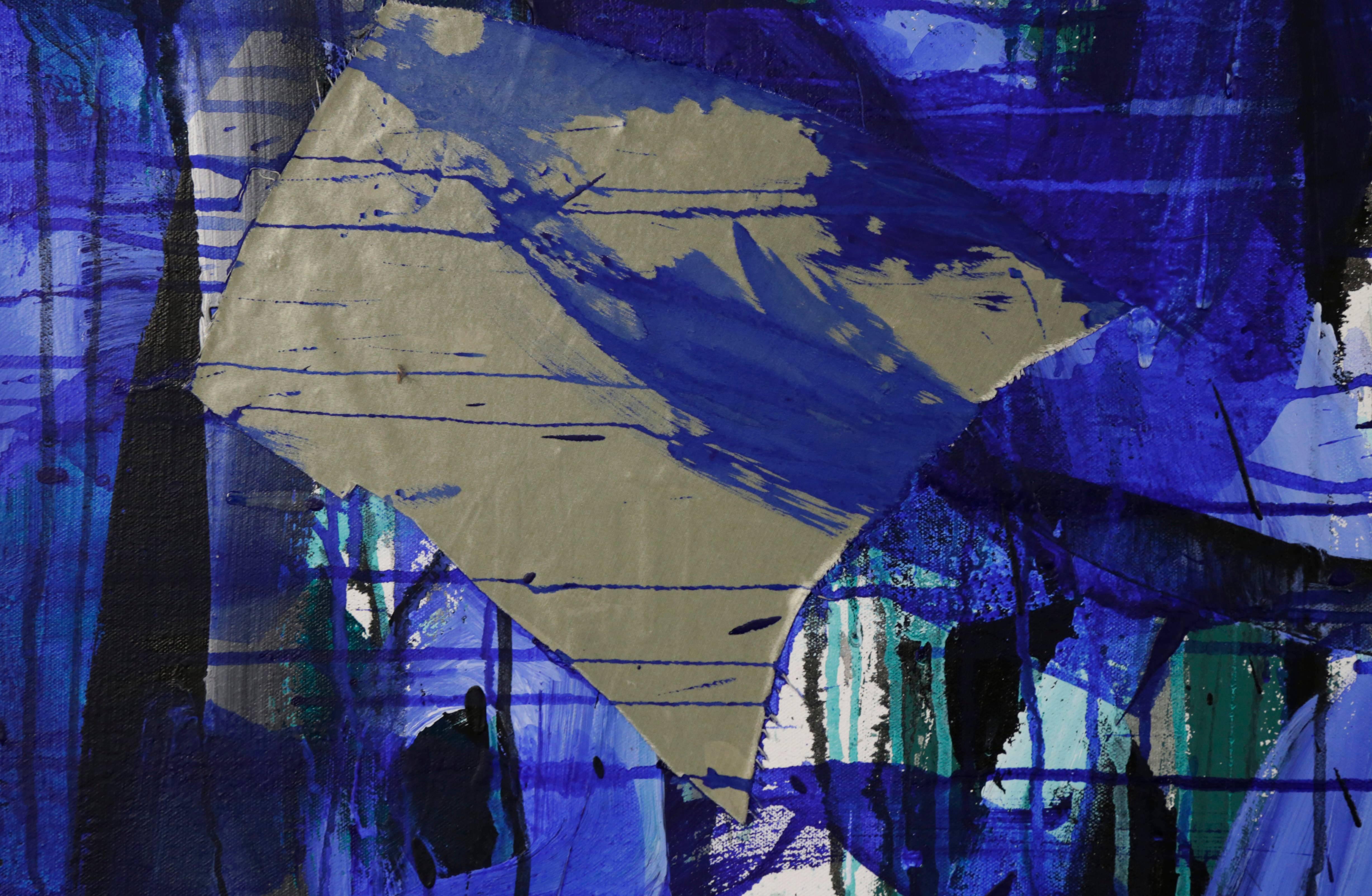 Untitled No. 8 - Purple Abstract Painting by Joseph Glasco