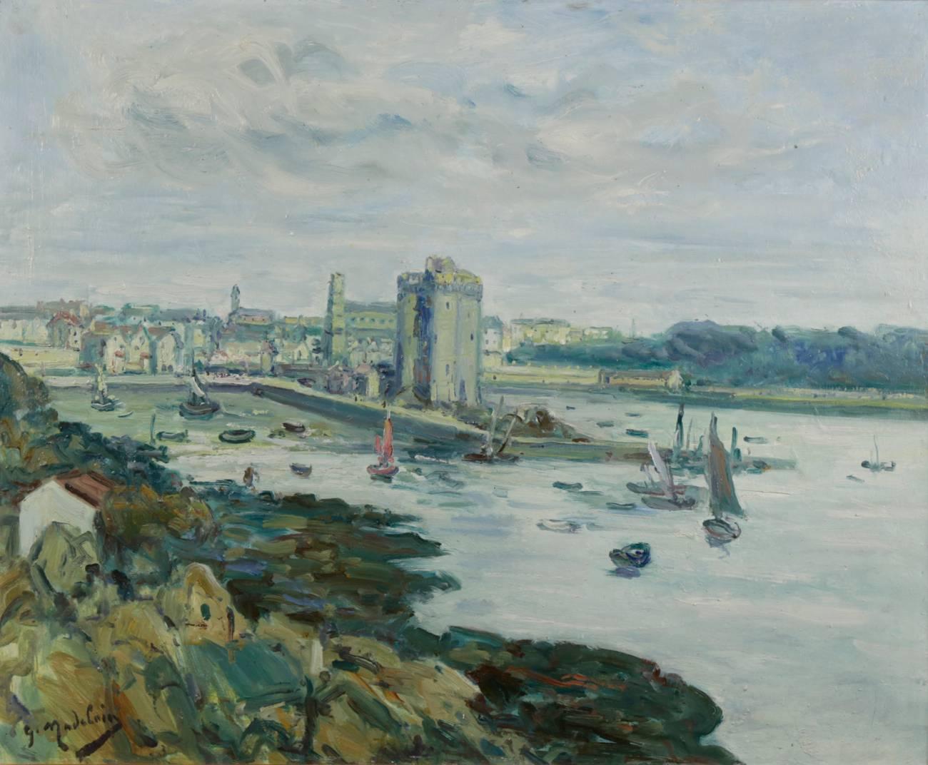 Gustave Madelain Landscape Painting - Le Port de St.Servan