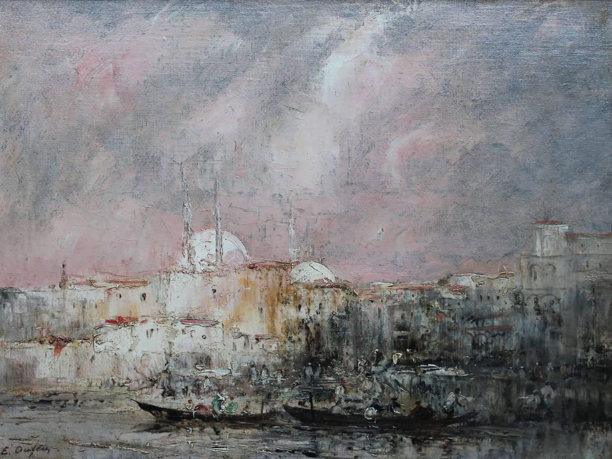 Edouard-Jacques Dufeu Landscape Painting - Constantinople