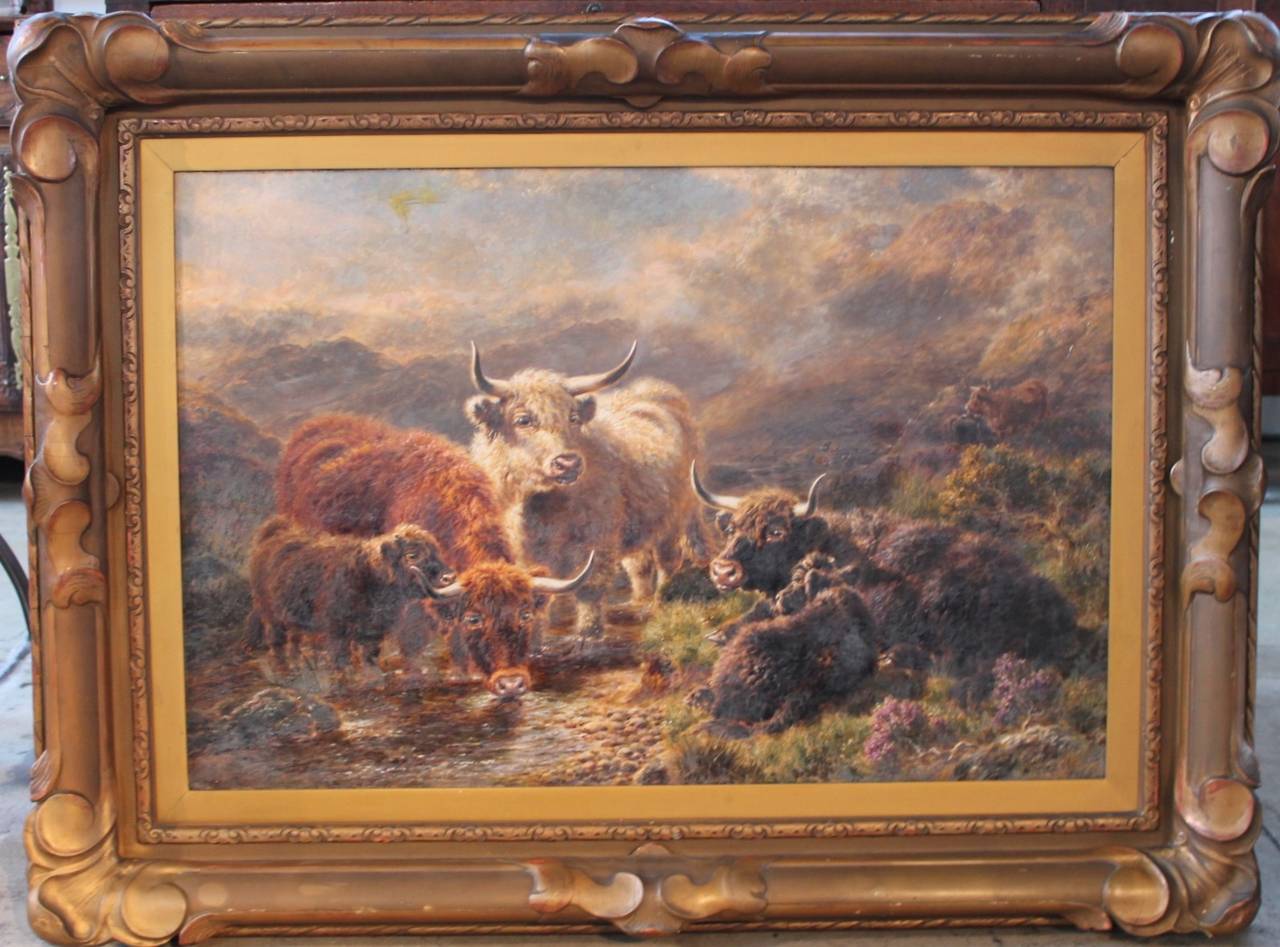 William Watson Animal Painting - Morning-Glen Croe, Argyleshire, 1920