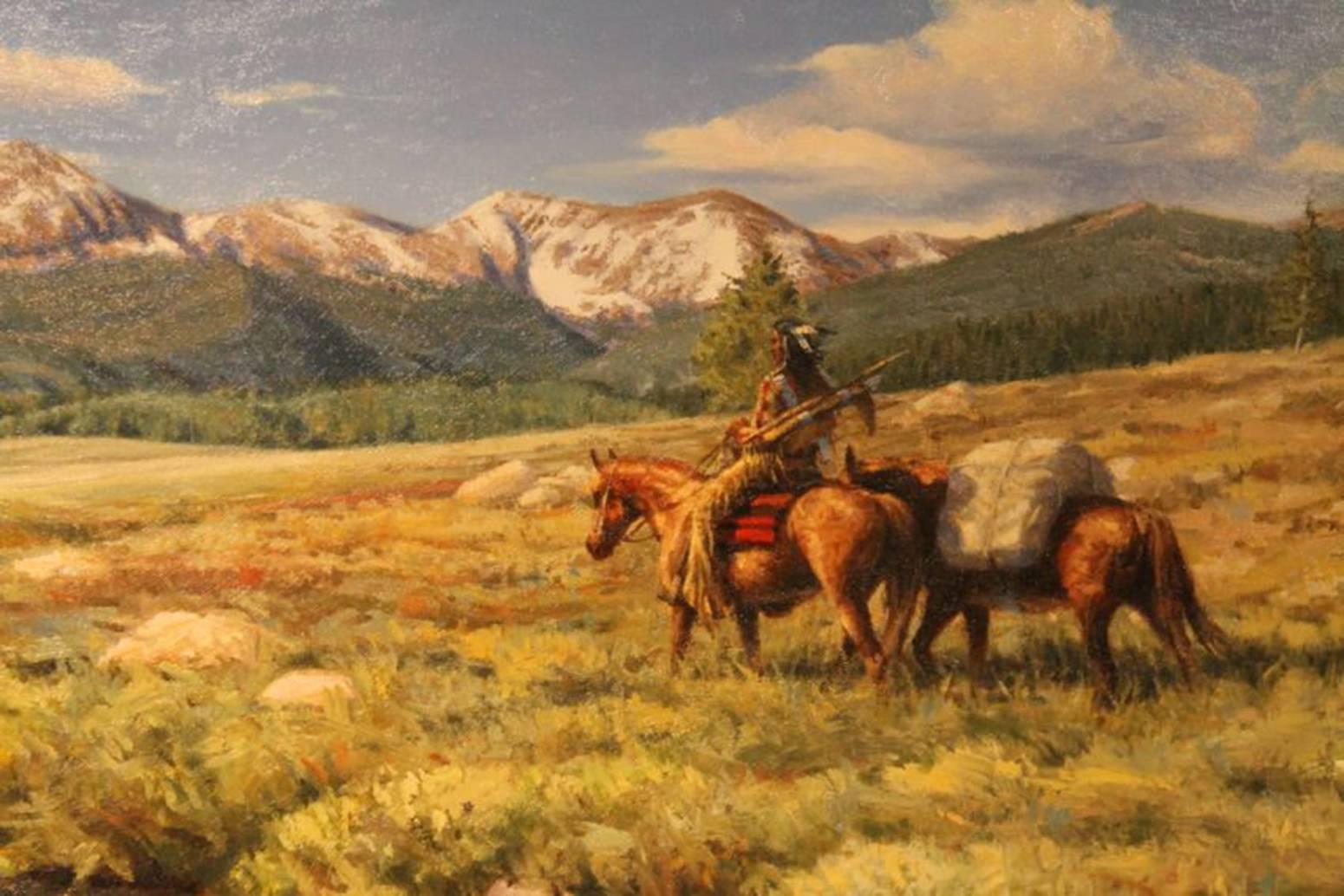 At The Headwaters - Realist Painting by Joseph Velazquez