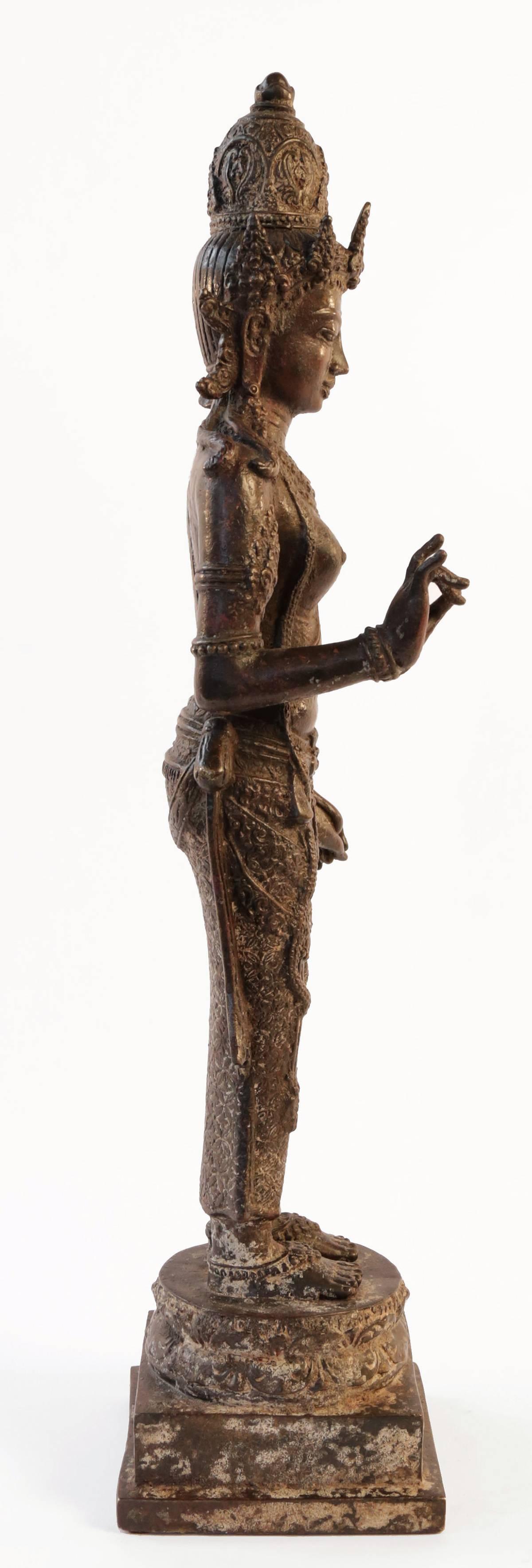 15th/16thc. Javanese Bronze Rice Goddess For Sale 1