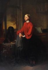 Portrait of Agnes Constantia Johnston and Her Dog Duke