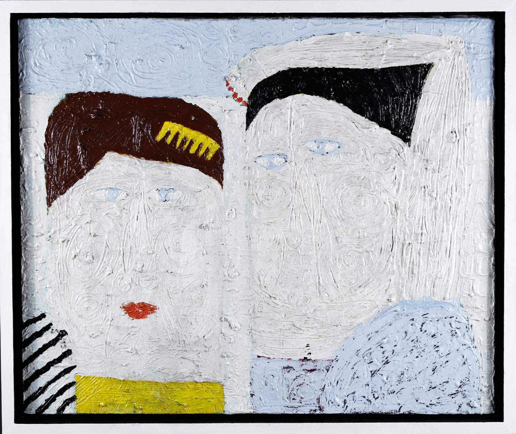 Couple, 1968 - Painting by Joseph Glasco