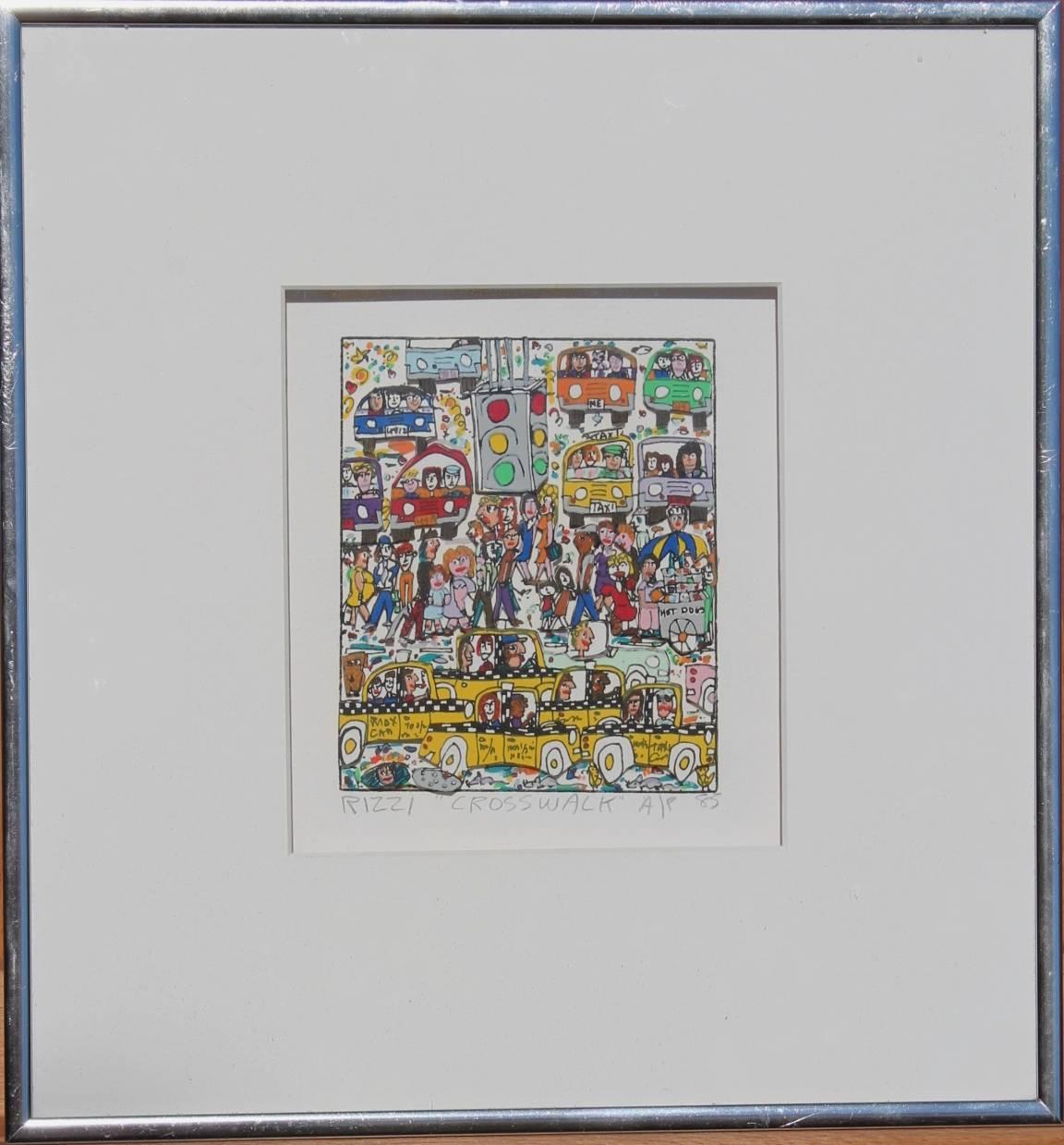 Paso de peatones - Mixed Media Art Arte pop de James Rizzi