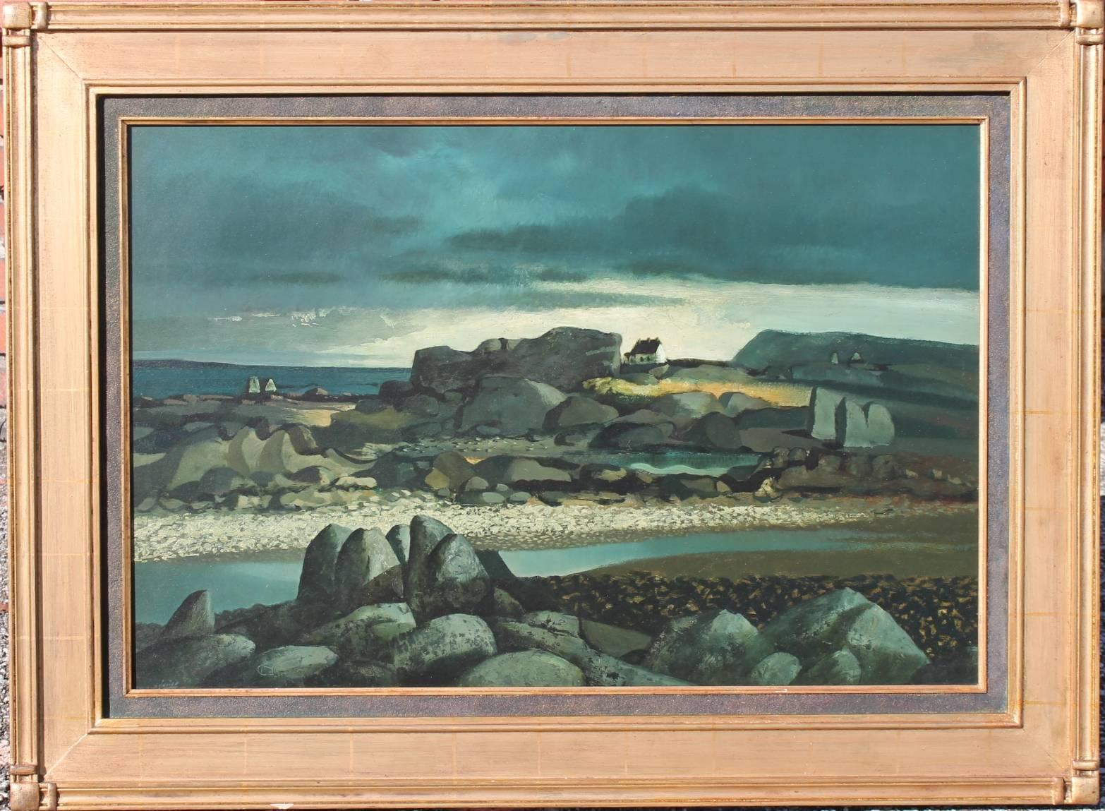 Irish Coastal Landscape - Painting by Daniel O'Neill