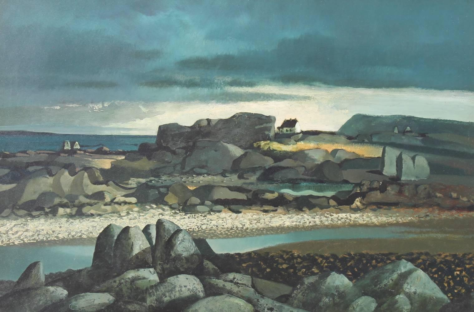 Daniel O'Neill Landscape Painting - Irish Coastal Landscape