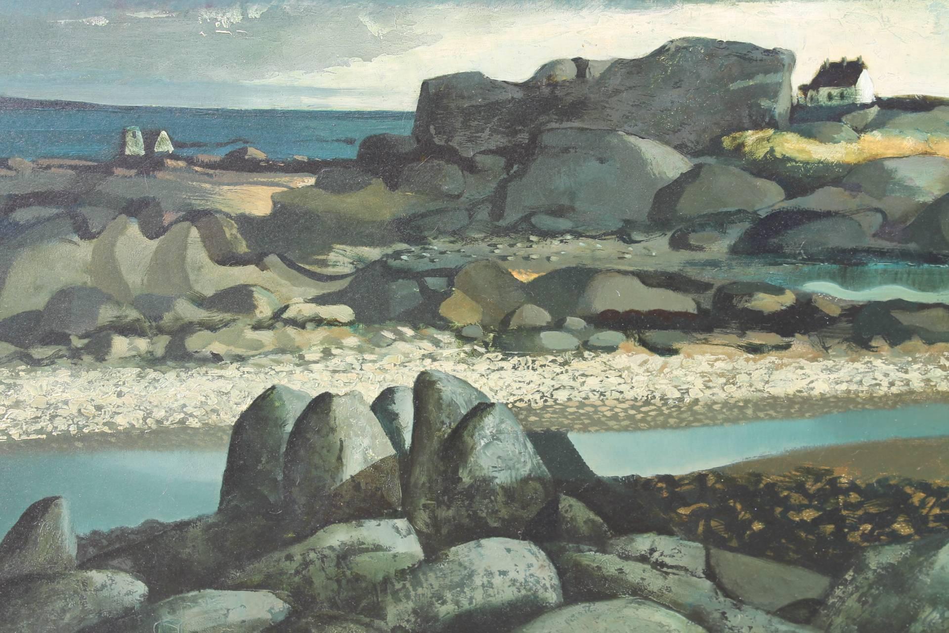 Irish Coastal Landscape - Romantic Painting by Daniel O'Neill