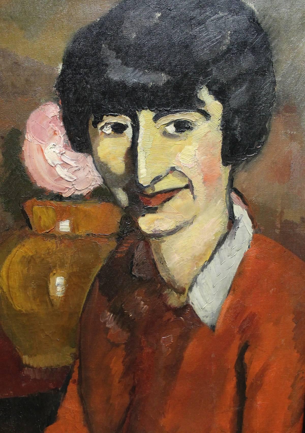  Alice B. Toklas, 1926 - Expressionist Painting by Harald Zaki