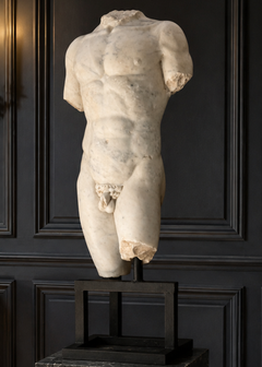 Monumental 19th-Century Italian Marble Torso of Apollo, After the Antique