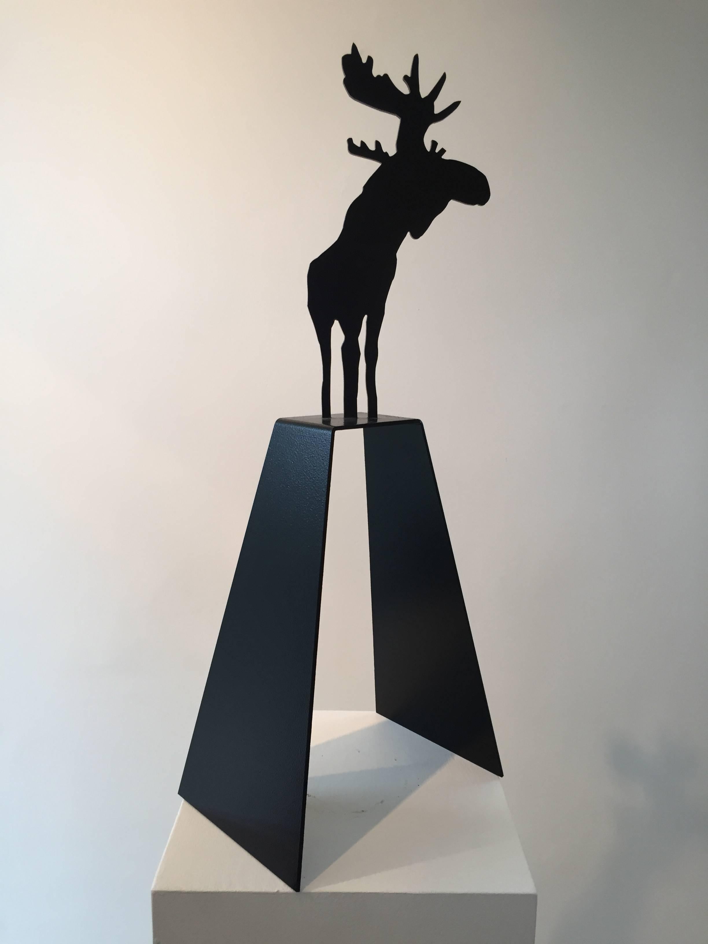 Charles Pachter Abstract Sculpture - Small Moose