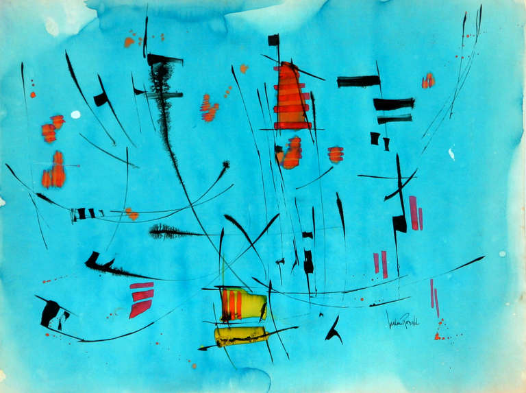 William Ronald Abstract Drawing - Untitled