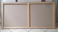 Strand. Im Regen. Figurative Acrylmalerei, Minimalismus, Pop-Art
