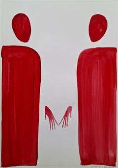 Getting to know each other, Figurative on Paper, European art