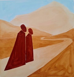 In derselben Richtung II, Figurative Kunst auf Papier, Europäische Kunst
