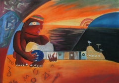 Guitar concert- Figurative Pastel