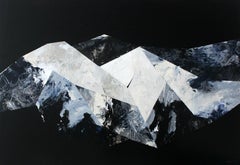 High Tatras II, XXI Century, Painting, Mountains, Black & White